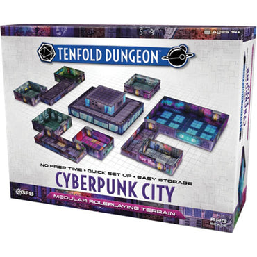 Tenfold Dungeon: Modular Terrain Set- Cyberpunk City
