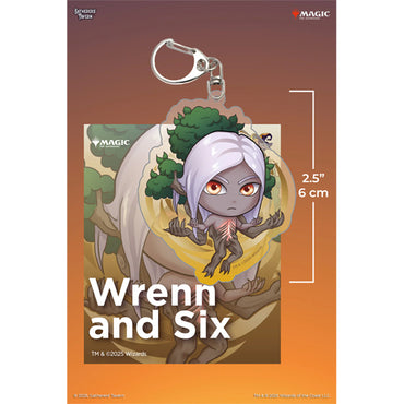 Keychain: MTG Acrylic Planeswalkers- Wrenn and Six