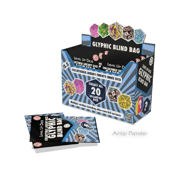 Glyphic Dice: Series 3.5 D20 Blind Bag Display (6 Packs)