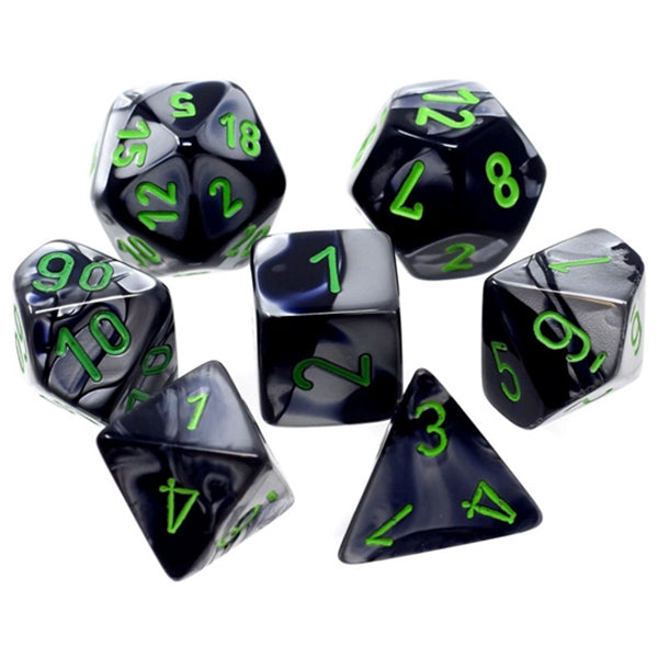 7-Die Set Mini Gemini: Black-Grey/Green