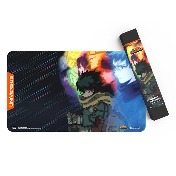 UniVersus CCG: My Hero Academia Dark Hero Arc Challenger Series- Wielding One for All Playmat