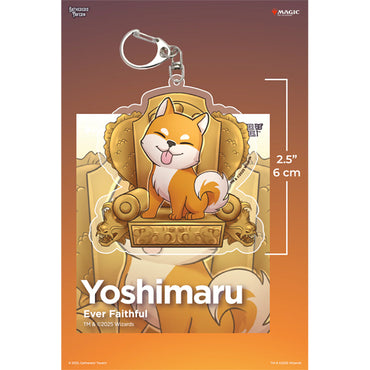 Keychain: MTG Acrylic Partner Commanders- Yoshimaru Ever Faithful