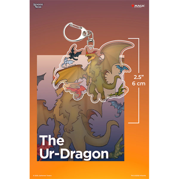 Keychain: MTG Acrylic Commanders- The Ur-Dragon