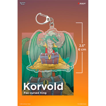 Keychain: MTG Acrylic Commanders - Korvold, Fae-Cursed King