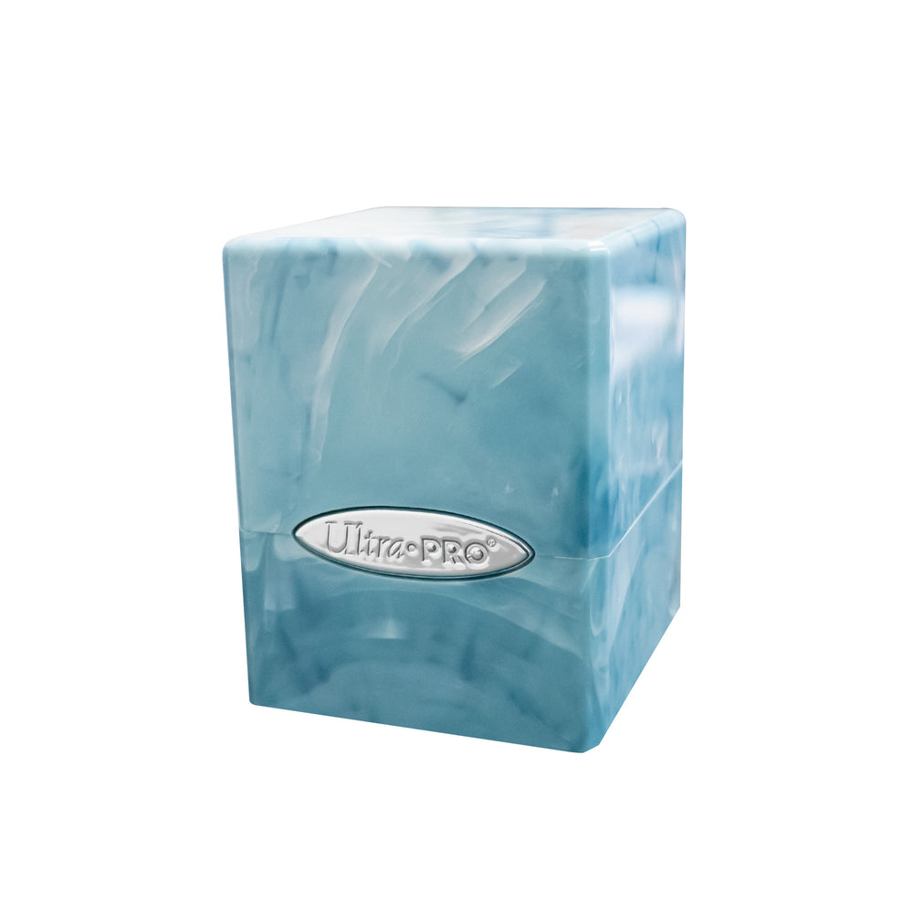 Ultra PRO: Marble Satin Cube - Light Blue and White