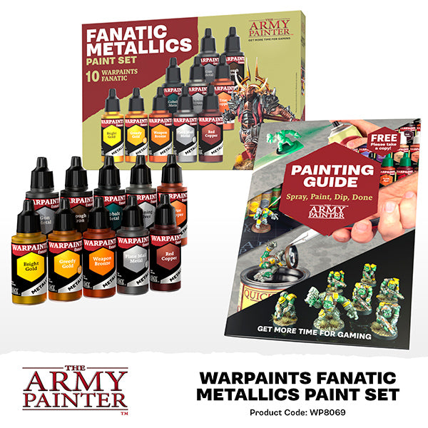 Warpaint: Fanatic Metallics Paint Set (10 colors)