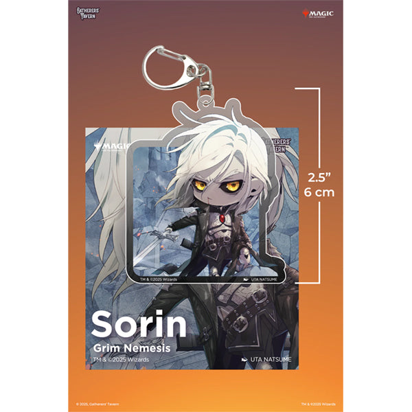 Keychain: MTG Acrylic Li'l Walkers- Sorin Grim Nemesis