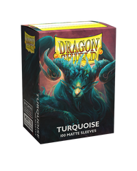 Dragon Shield: Standard 100ct Sleeves - Turquoise (Matte)