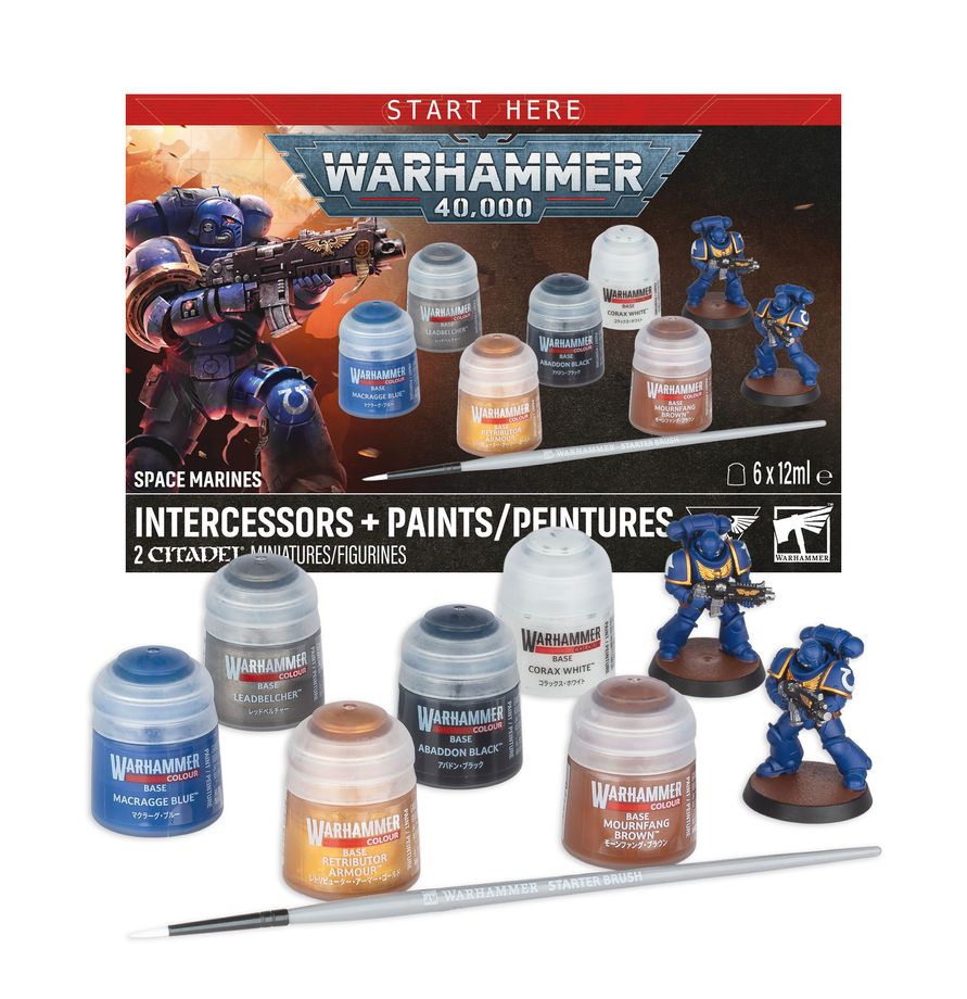 Space Marine Intercessors + Paints