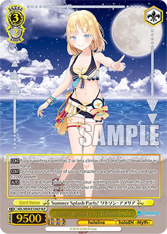 Summer Splash Party! Watson Amelia (HOL/WE44-E12HLP HLP) [hololive production Summer Collection Premium Booster]