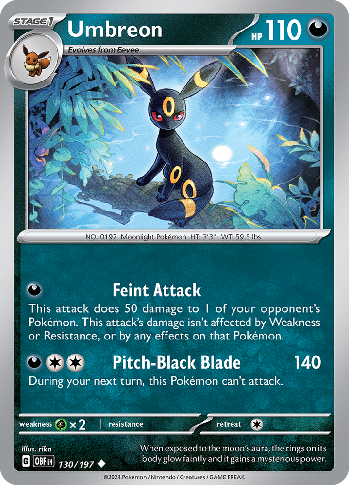 Umbreon (130/197) [Scarlet & Violet: Obsidian Flames]