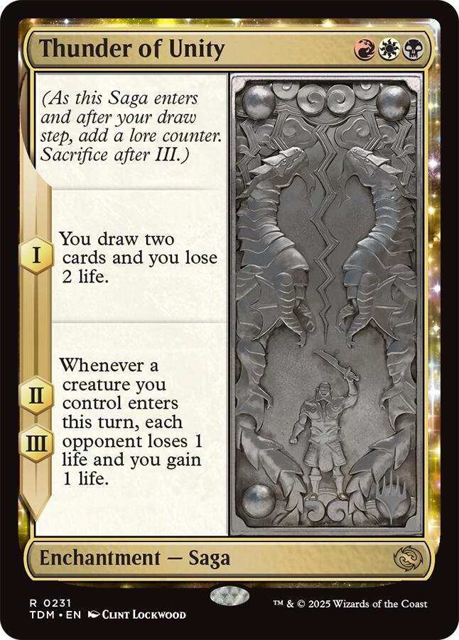 Thunder of Unity (Promo Pack) [Tarkir: Dragonstorm Promos]