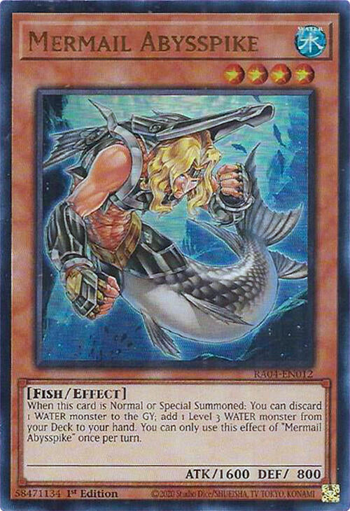 Mermail Abysspike [RA04-EN012] Ultra Rare