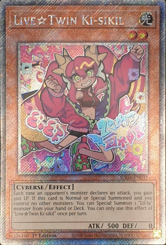 LiveTwin Ki-sikil [RA04-EN035] Platinum Secret Rare