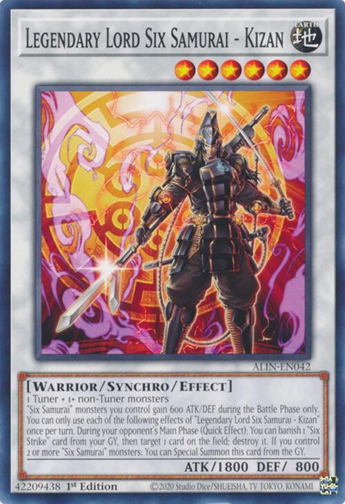 Legendary Lord Six Samurai - Kizan [ALIN-EN042] Common