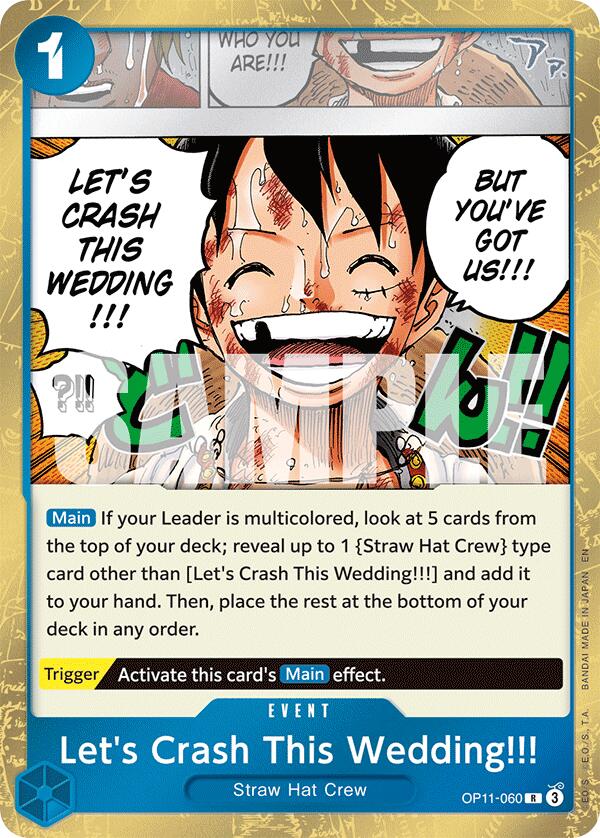 Let's Crash This Wedding!!! [A Fist of Divine Speed]