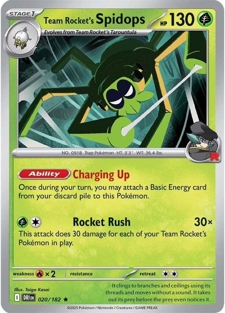 Team Rocket's Spidops (020/182) [Scarlet & Violet: Destined Rivals]