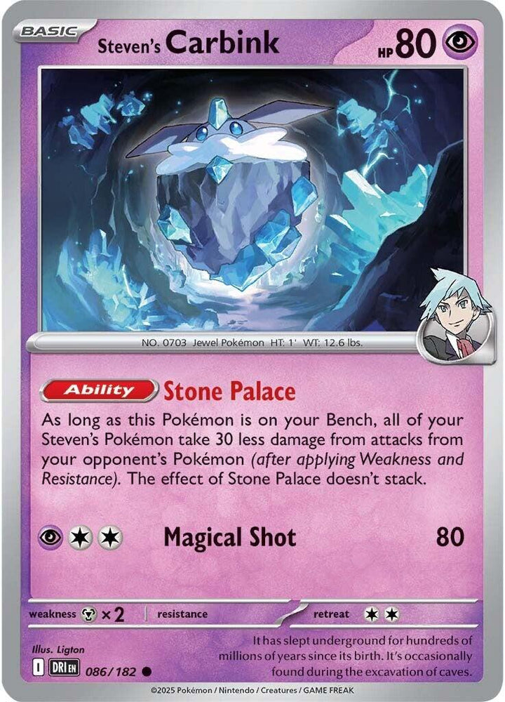 Steven's Carbink (086/182) [Scarlet & Violet: Destined Rivals]