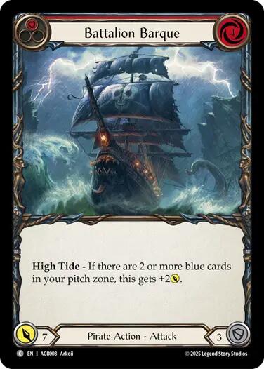 Battalion Barque (Red) [AGB008] (Armory Deck: Gravy Bones)