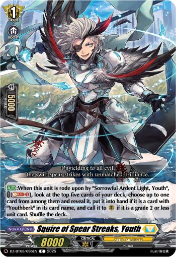 Squire of Spear Streaks, Youth (DZ-BT08/096EN) [Knights 0f Rebirth]