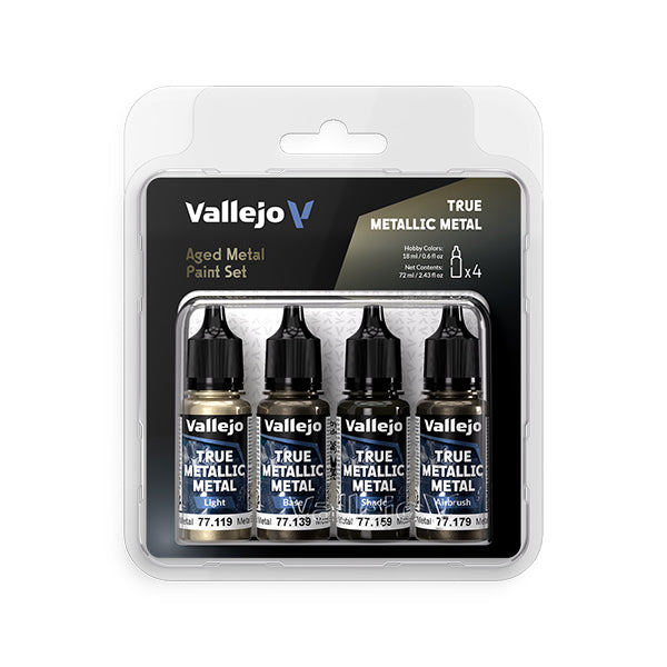 True Metallic Metal Set: Aged Metal (4 color set), 18ml