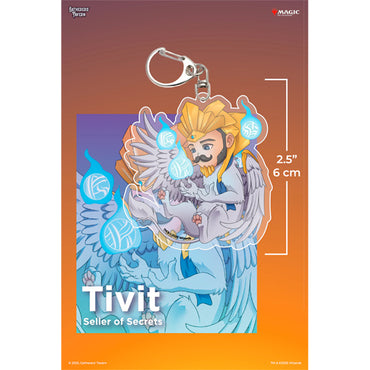 Keychain: MTG Acrylic Commanders- Tivit, Seller of Secrets