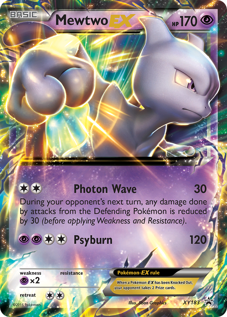 mewtwo ex pokemon card value Mewtwo EX (XY183) [XY: Black Star Promos]