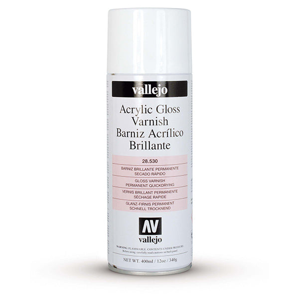 Varnish: Aerosol- Gloss Varnish, 400 ml.