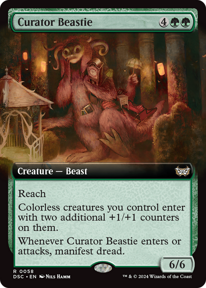 Curator Beastie (Extended Art) [Duskmourn: House of Horror Commander]