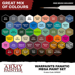 Warpaint: Fanatic Mega Paint Set (50 colors + 1 brush)