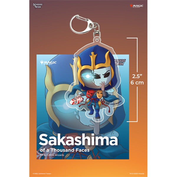Keychain: MTG Acrylic Partner Commanders- Sakashima Of A Thousand Faces