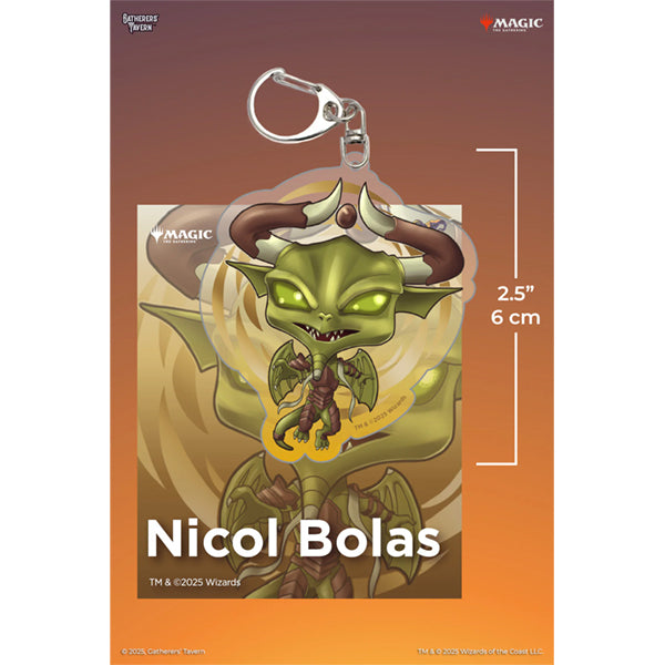 Keychain: MTG Acrylic Planeswalkers- Nicol Bolas