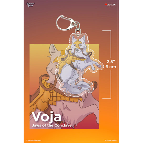 Keychain: MTG Acrylic Commanders - Voja, Jaws of the Conclave