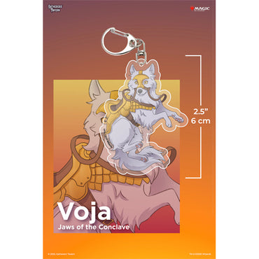 Keychain: MTG Acrylic Commanders - Voja, Jaws of the Conclave