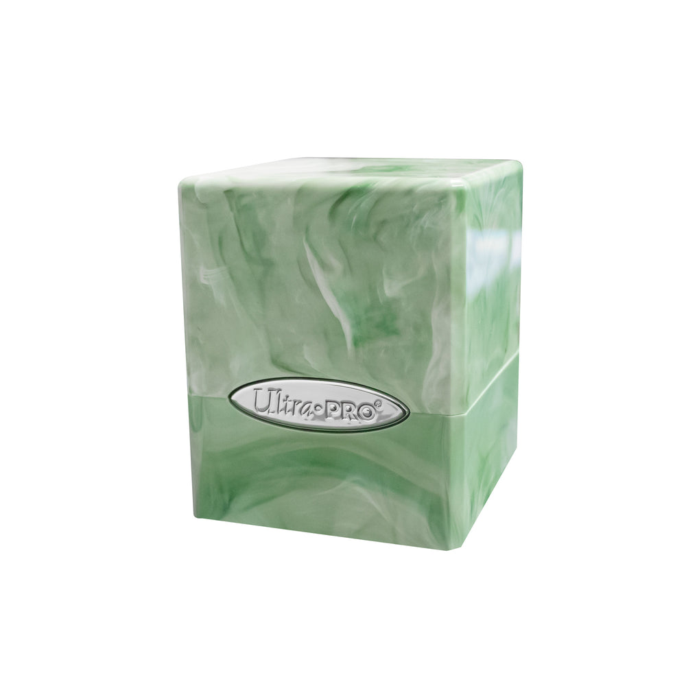 Ultra PRO: Marble Satin Cube - Lime Green and White