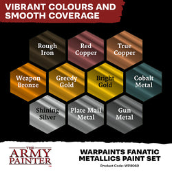 Warpaint: Fanatic Metallics Paint Set (10 colors)