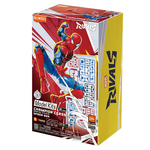 Marvel Blokees: 5.3in - Champion Class Model Kit - Marvel Rivals - Spider-Man