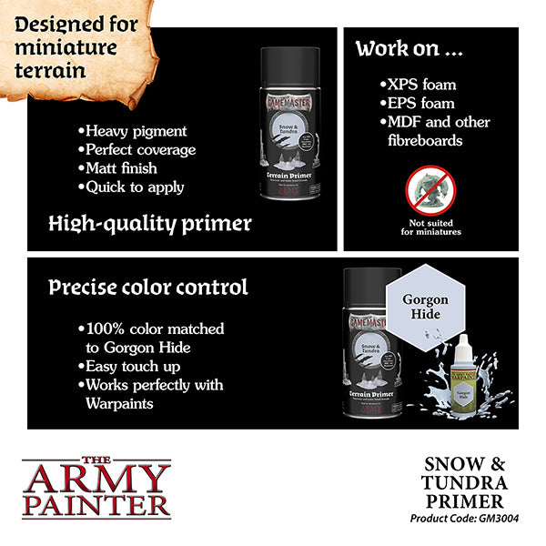 GameMaster: Terrain Primer- Snow & Tundra, 300 ml.