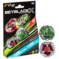 Beyblade X Chain Incendio 5-60HT and Arrow Wizard 4-60N Takara Tomy Top Dual Pack Set