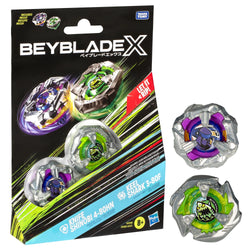 Beyblade X Knife Shinobi 4-80HN, Keel Shark 3-80F Takara Tomy Dual Battling Top