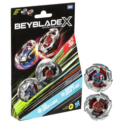 Beyblade X Tail Viper 5-80O, Sword Dran 3-60F Takara Tomy Battling Top Pack