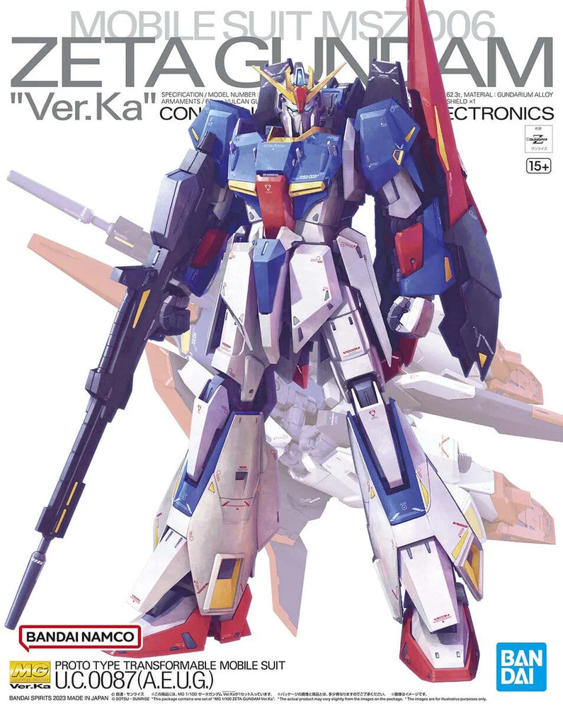 Gundam Model Kit: MG 1/100 - Zeta Gundam Ver.Ka