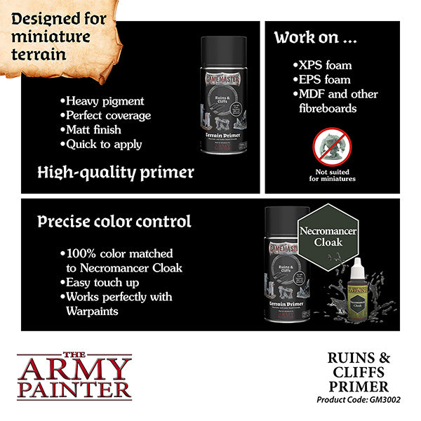 GameMaster: Terrain Primer- Ruins & Cliffs, 300 ml.