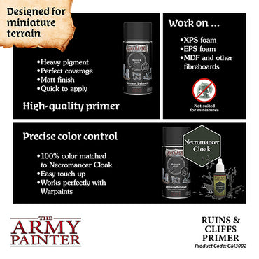 GameMaster: Terrain Primer- Ruins & Cliffs, 300 ml.