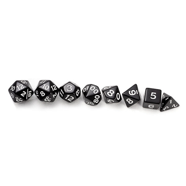 11-Die Set D&D New Adventurer Set- Black