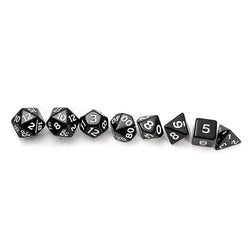 11-Die Set D&D New Adventurer Set- Black