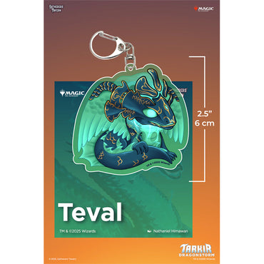 Keychain: MTG Acrylic Tarkir Dragons- Teval