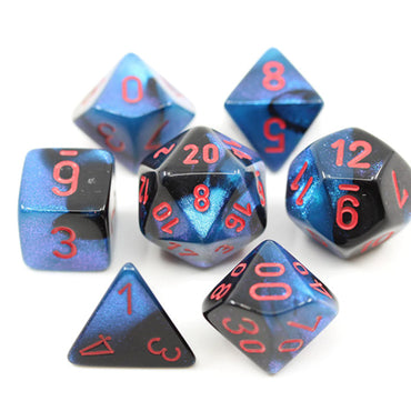 7-Die Set Mini Gemini: Black-Starlight/Red