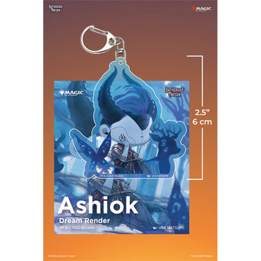 Keychain: MTG Acrylic Li'l Walkers- Ashiok Dream Render