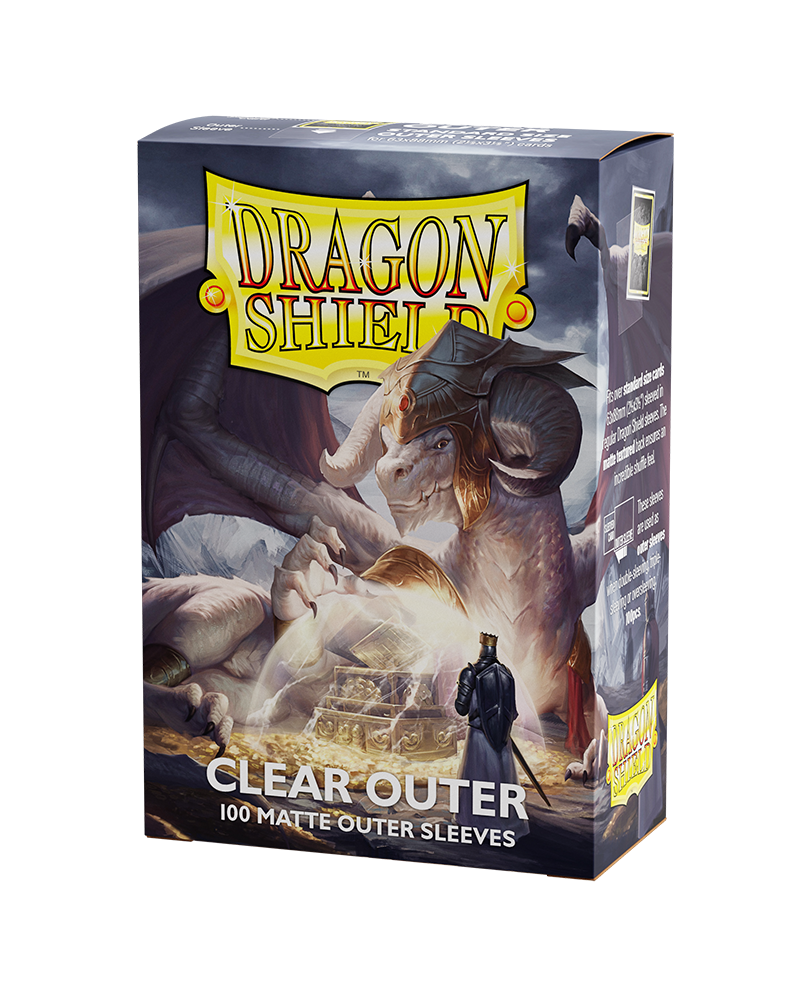 Dragon Shield: 100ct Outer Sleeves - Clear Matte (Standard)